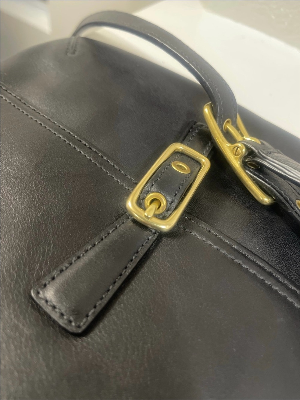 COACH vintage Legacy Slim Flap black leather crossbody 9592 - Picture 4 of 12